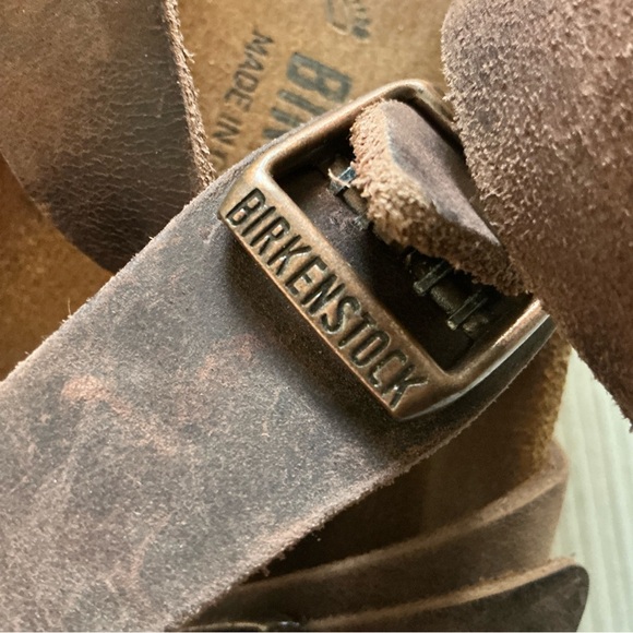 Birkenstock Yara oiled leather sandals in Havana brown sz 41 - Picture 7 of 7